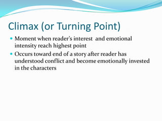 Story Intensity Elements of Fiction | PPTX