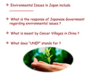 Powerpoint on environmental issues