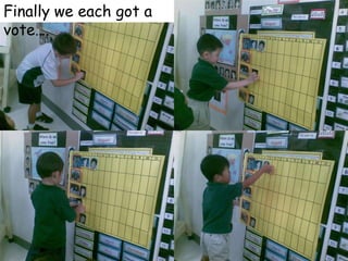 Finally we each got a vote….