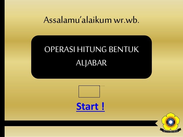Powerpoint Operasi Hitung Bentuk Aljabar Powerpoint Operasi Hitung Bentuk Aljabar