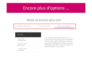 Encore plus d’options …
 