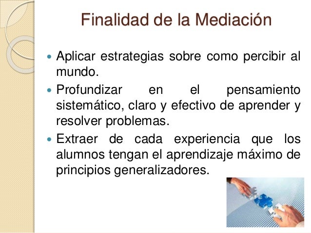 Características de la función mediadora, de planificación