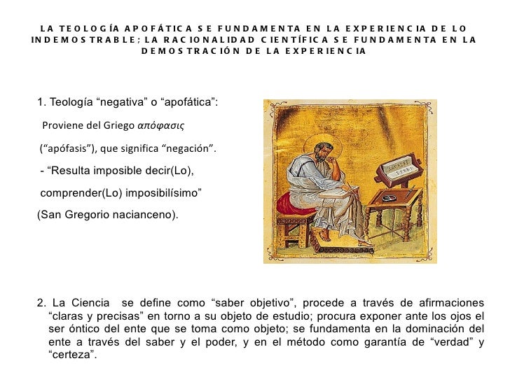 Filosofía, ciencia y teología