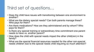 Powerpoint parenting plans for children with special needs | PPTX