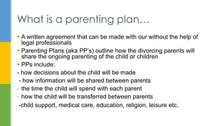 Powerpoint parenting plans for children with special needs | PPTX
