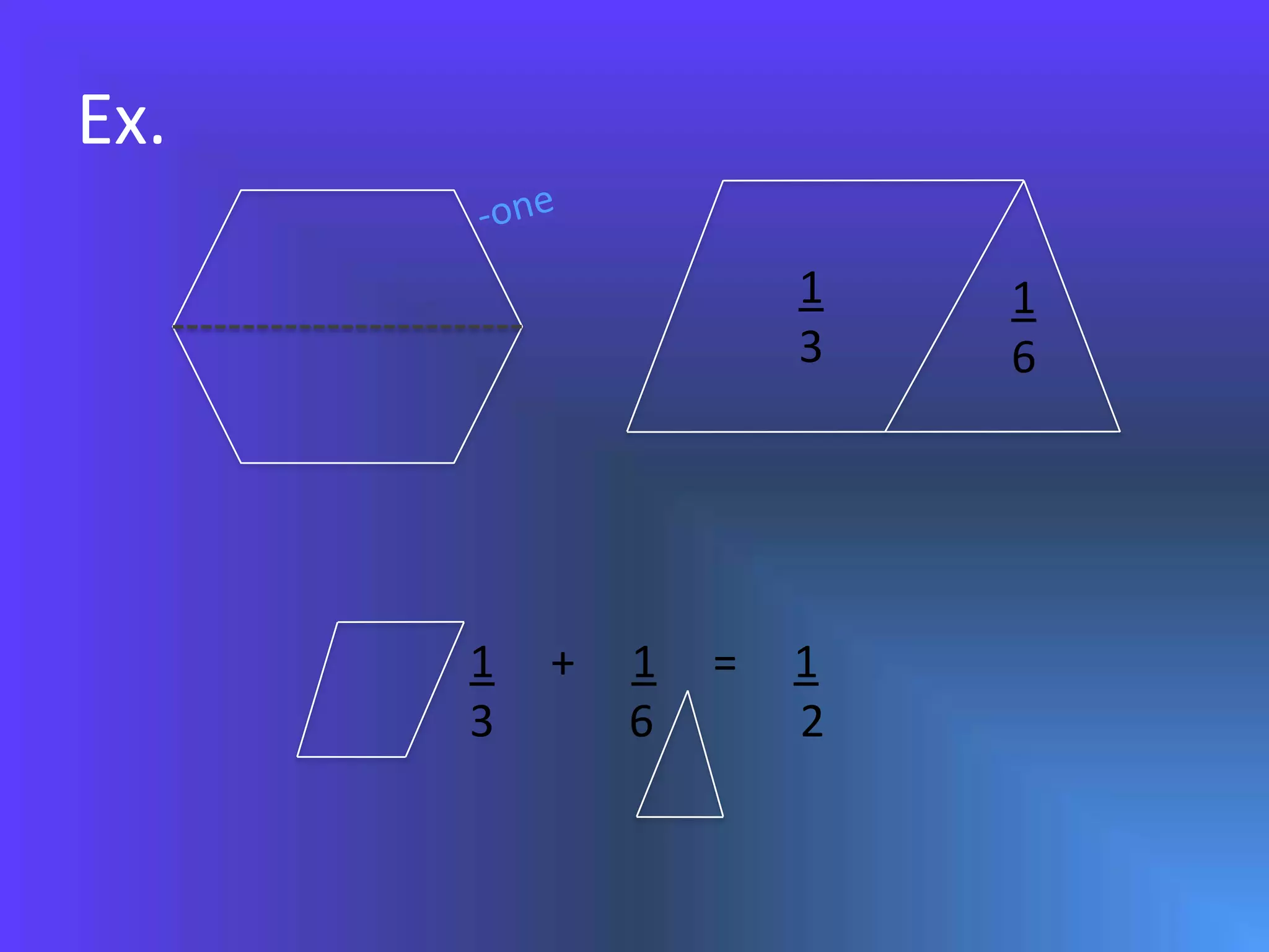 Ex.-one13161 + 1 = 13 6 2