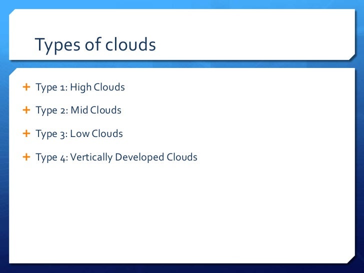 types of clouds powerpoint tirevi fontanacountryinn com types of clouds powerpoint