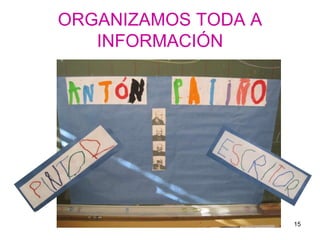ORGANIZAMOS TODA A 
INFORMACIÓN 
15 
 