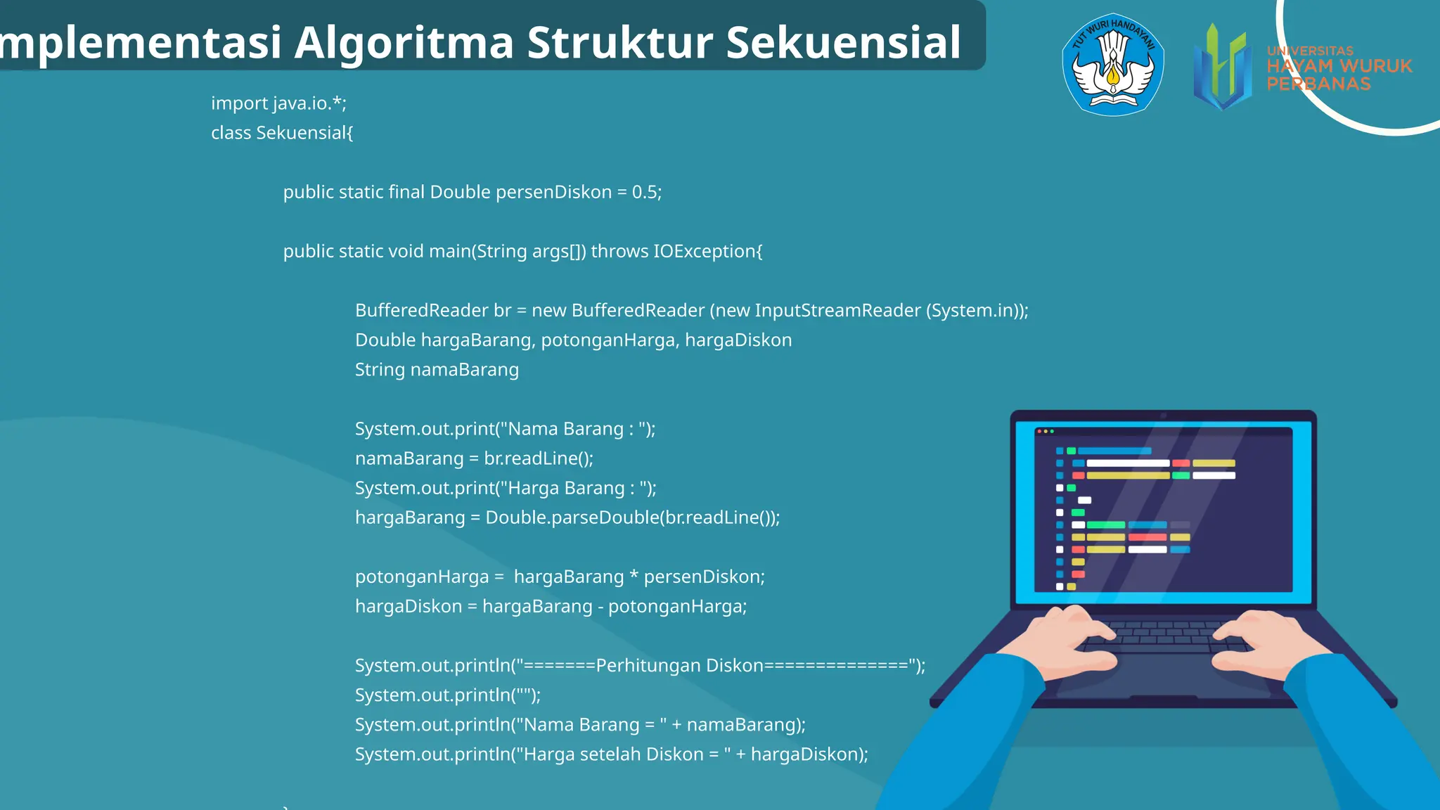 Power Point PB 4 - Struktur algoritma pemrograman Sekuensial.pptx