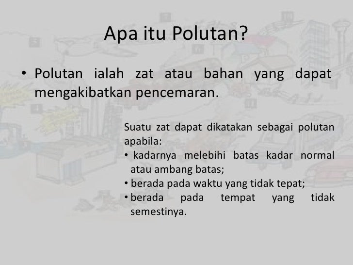 16++ Suatu zat dikatakan polutan apabila ideas in 2021 