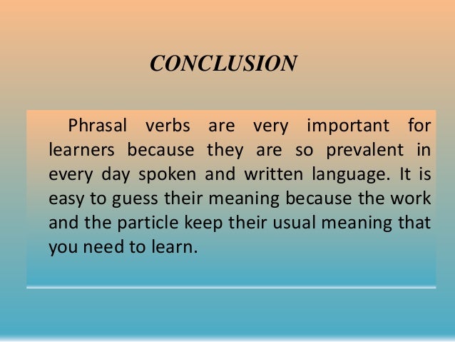 Power Point Phrasal Verbs
