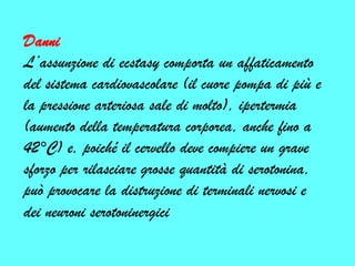 Tecniche di assunzione e relativi danniSniffare contempla dei rischi legati al danneggiamento dei tessuti interni e dei capillari del nasoFumare espone le prime vie respiratorie ed i polmoni al contatto con vapori caldissimi (oltre che con le sostanze contenute nel 'taglio') con conseguenti danni ai tessuti. Le iniezioni causano danni alla pelle e alle vene (ulcere, ascessi, collassi dei vasi sanguigni, etc...) 