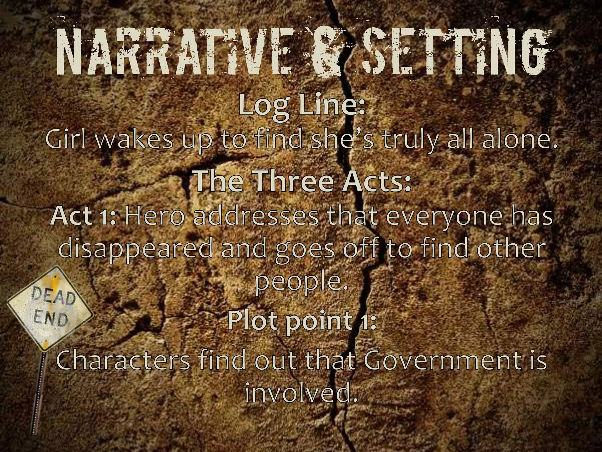 NARRATIVE & setting

 