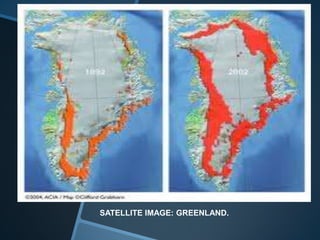 SATELLITE IMAGE: GREENLAND.
 