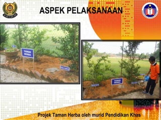 ASPEK PELAKSANAAN

Projek Taman Herba oleh murid Pendidikan Khas

 