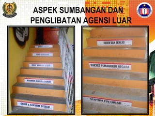 ASPEK SUMBANGAN DAN
PENGLIBATAN AGENSI LUAR

 