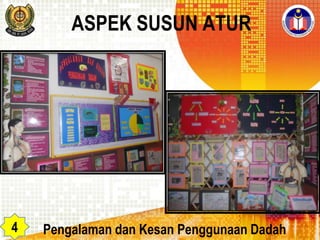 ASPEK SUSUN ATUR

4

Pengalaman dan Kesan Penggunaan Dadah

 