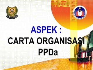 ASPEK :
CARTA ORGANISASI
PPDa

 