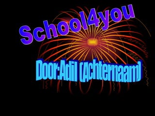 School4you Door:Adil (Achternaam) 
