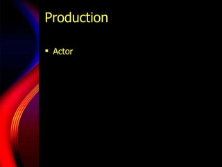 Production  Actor  