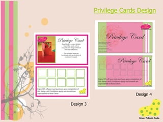 Privilege Cards Design Design 3 Design 4 