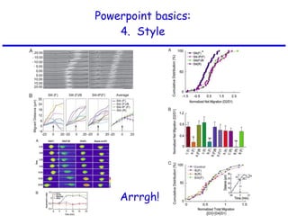 Powerpoint basics: 4.  Style Arrrgh! 