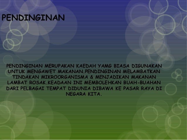 Nota Pengawetan Makanan