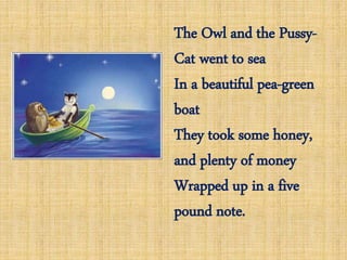 The Owl And The Pussy Cat By Liz Wensley