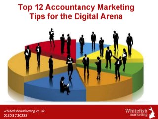 whitefishmarketing.co.uk
01303 720288
12 Accountancy
Marketing Tips for
the Digital Arena
 