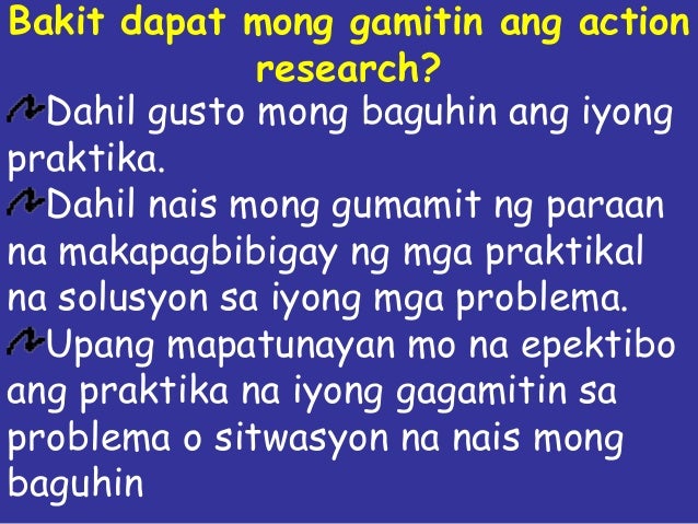 Action Research In Filipino