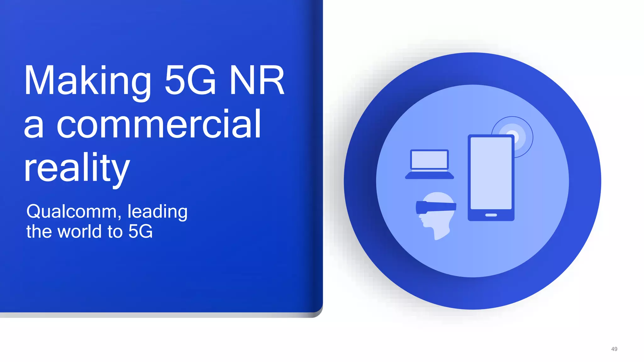 49
Making 5G NR
a commercial
reality
Qualcomm, leading
the world to 5G
 