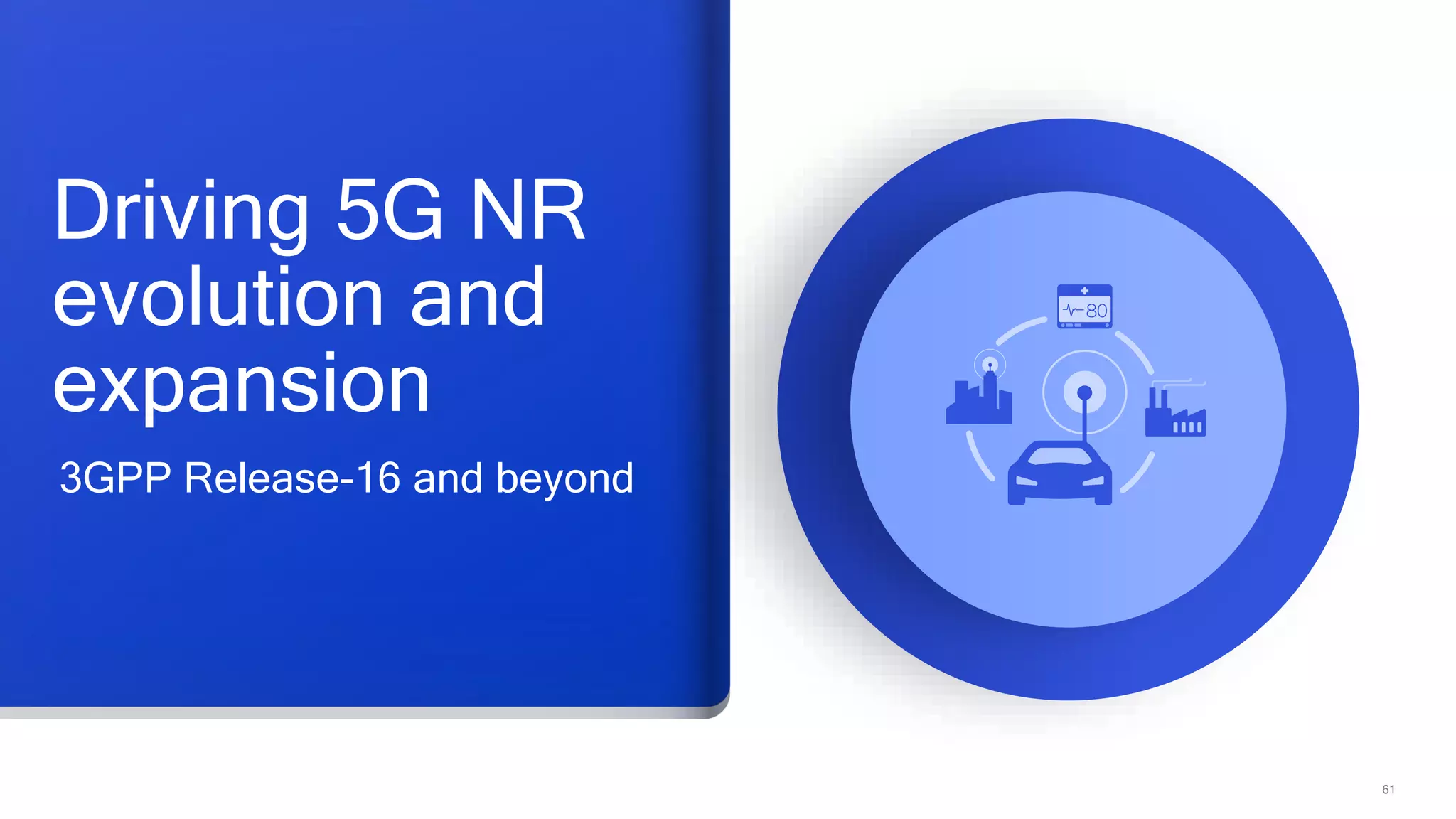 61
Driving 5G NR
evolution and
expansion
3GPP Release-16 and beyond
 