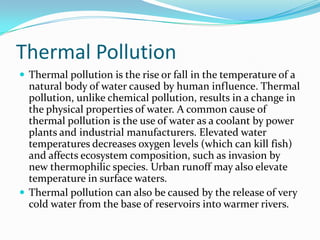Earth's Hydrosphere and Water Pollution | PPTX