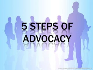 5 STEPS OF
ADVOCACY
 