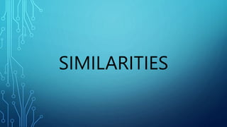 SIMILARITIES
 