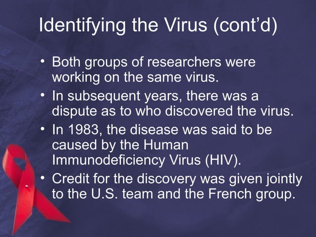 Power point presentation -The History of HIV/AIDS | PPT