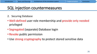 Web Security: SQL Injection | PPTX