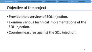 Web Security: SQL Injection | PPTX