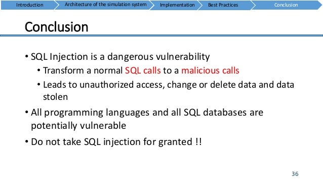 Web Security: SQL Injection