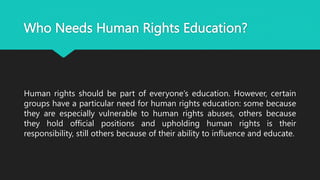 Human Rights Education | PPTX