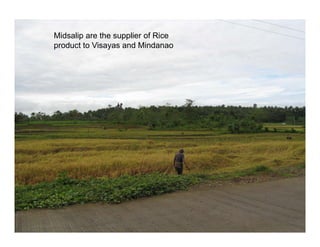 Midsalip are the supplier of Rice
product to Visayas and Mindanao
 