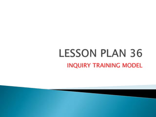 INQUIRY TRAINING MODEL 
 