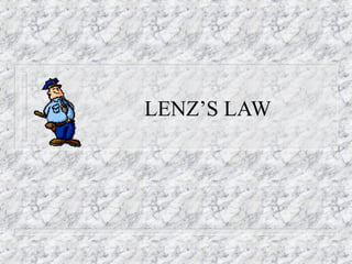 LENZ’S LAW
 