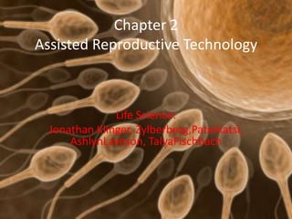 Chapter 2
Assisted Reproductive Technology
Life Science:
Jonathan Klinger, Zylberberg,Patarkatsi,
AshlynLaveson, TalyaFischbach
 