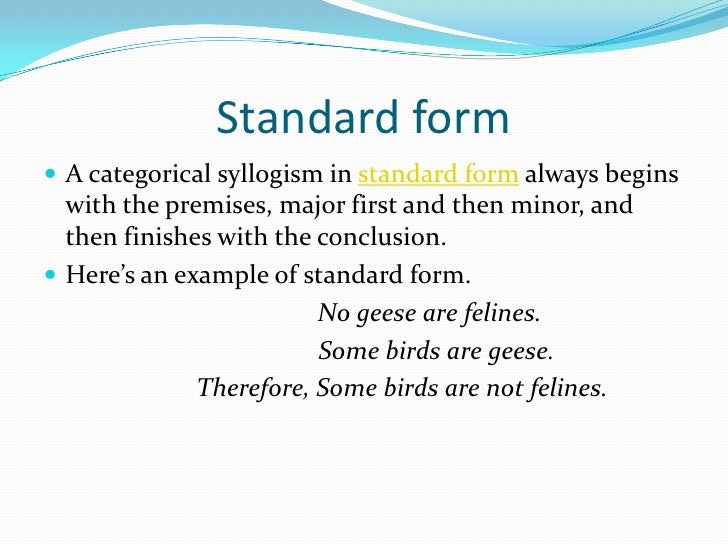 categorical syllogism