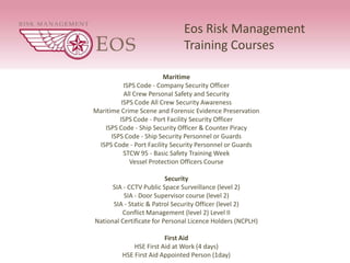 Powerpoint Presentation For Eos Courses | PDF