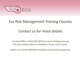 Powerpoint Presentation For Eos Courses | PDF