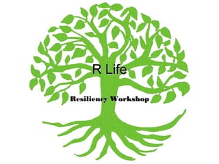 R Life
Resiliency Workshop
www.rlifeproject.ca
 