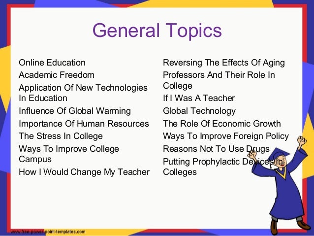 easy topics for presentation in college