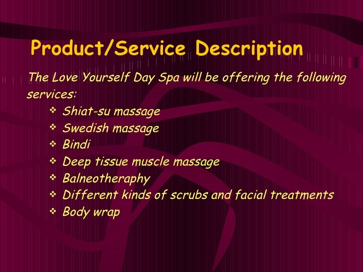 Home massage business plan